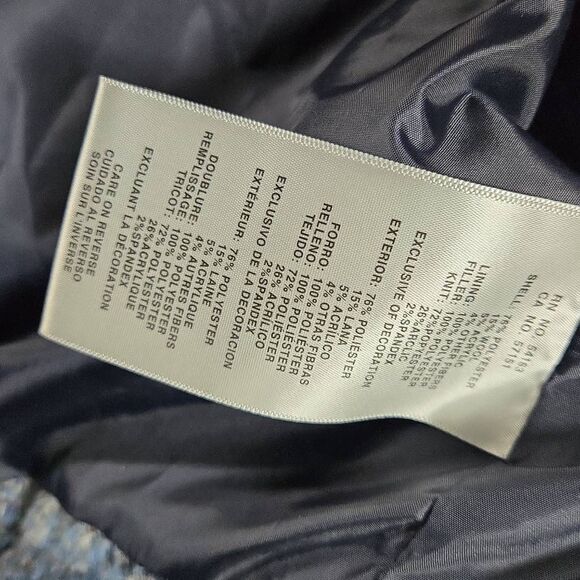 Levis Jacket Cinch Coat Puffer Heavyweight WOOL Blend Medium Womens Plaid - Picture 8 of 13